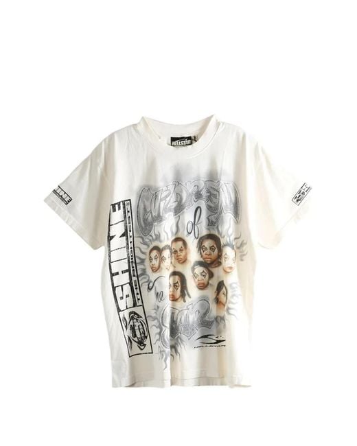 HELLSTAR White "Children Of The Star" Printed T-Shirt for men