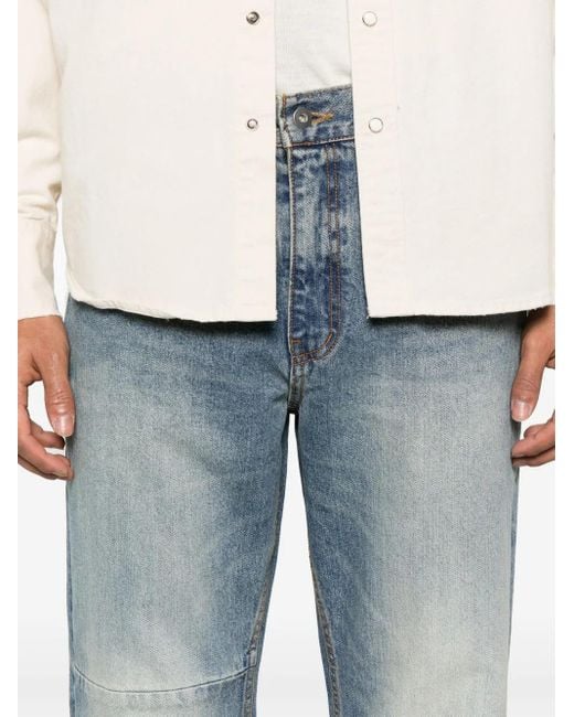 TONYWACK Blue Straight-Leg Jeans for men