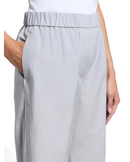 Peserico Blue Cropped Trousers