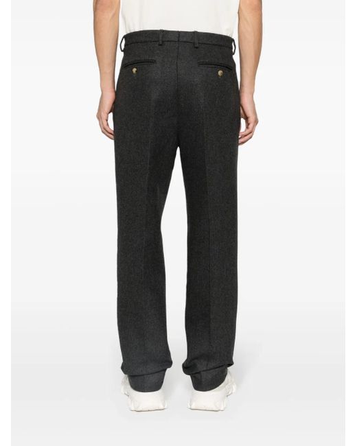 Gucci Gray Straight Trousers for men