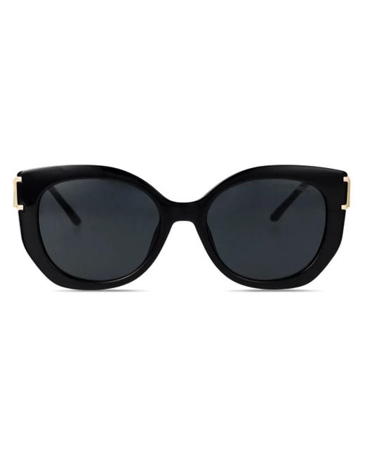 Michael Kors Black Round-Frame Sunglasses
