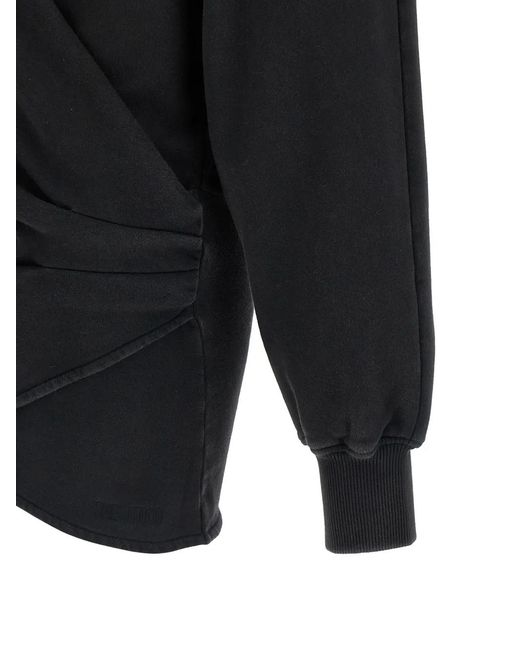 The Attico Black Hooded Dress