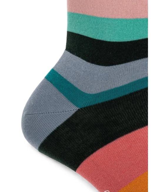 Paul Smith Red Artist Stripe Socks for men