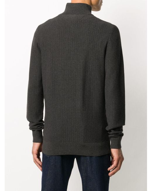 Tommy Hilfiger Baumwolle Sweatshirt mit Reißverschluss in Grau für Herren -  Lyst