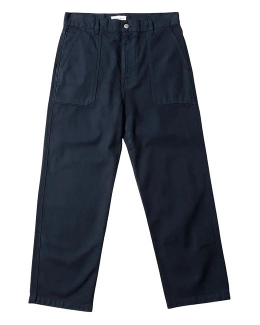 Dean Edmonds Blue Edmmomd Patch-Detail Trousers for men