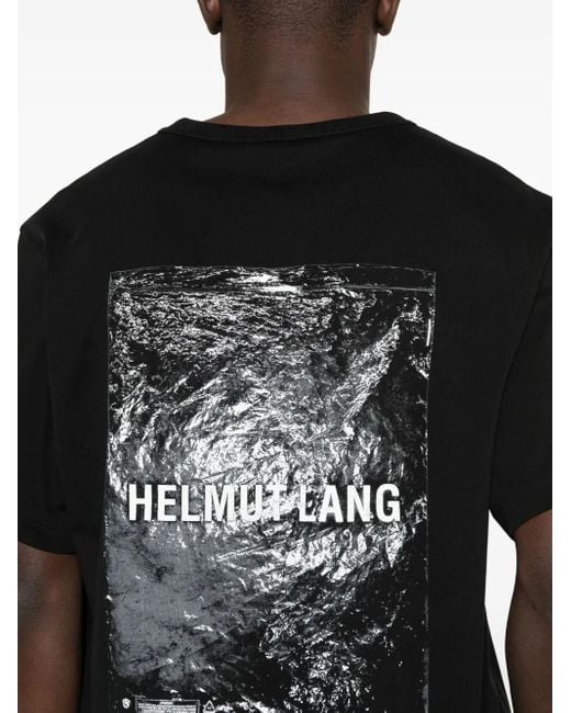 Helmut Lang T-Shirt Met Logoprint in het Black voor heren