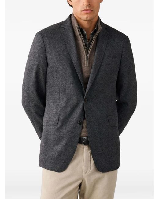 Single-Breasted Blazer Hackett pour homme en coloris Black