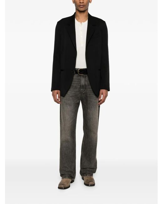 Our Legacy Black Unconstructed Ceremony Blazer for men