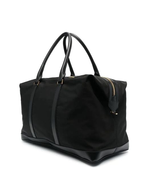 Tom Ford Black Logo-Patch Holdall Bag for men