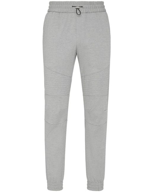 Philipp Plein Gray Toggle-Fastening Track Pants for men