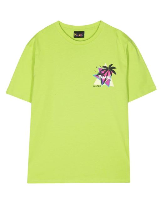 T-shirt Sunset Palms di Mauna Kea in Green da Uomo