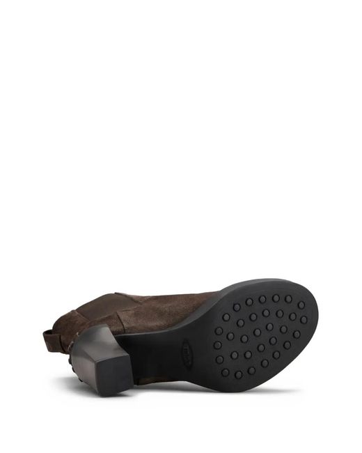Tod's Brown Suede Chelsea Boots