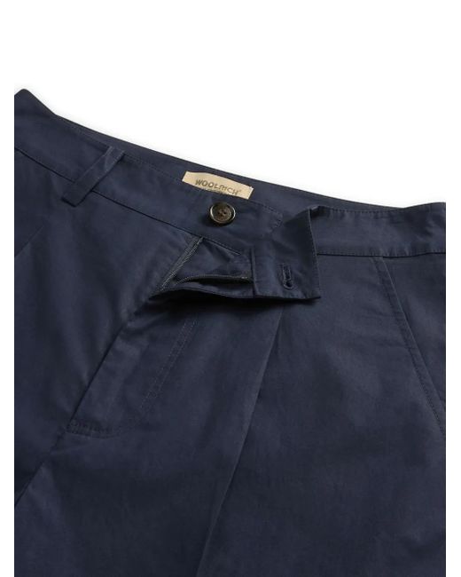Woolrich Blue Wide-Leg Trousers