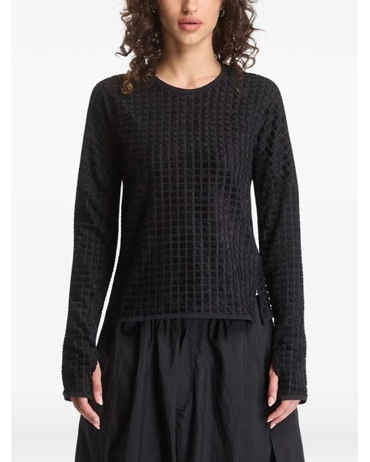 Y-3 Black Reversible Long-Sleeve T-Shirt