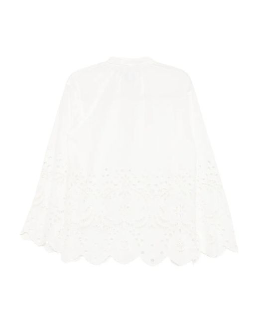 Bambah White Eyelet Blouse