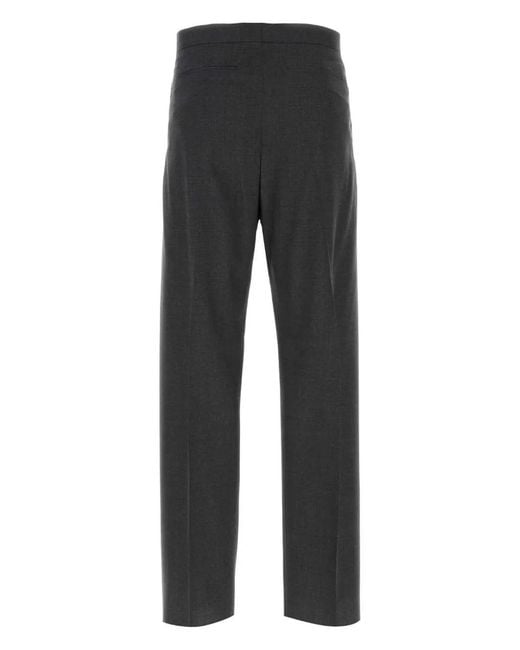 Givenchy Gray Virgin Wool Trousers for men