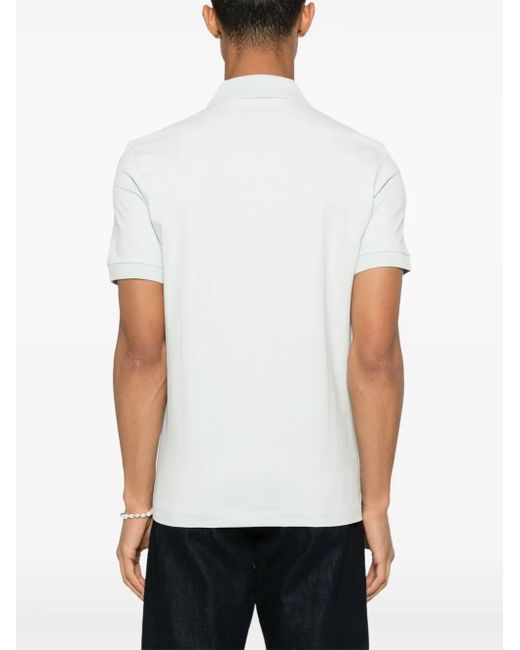 Boss White Cotton Polo Shirt for men