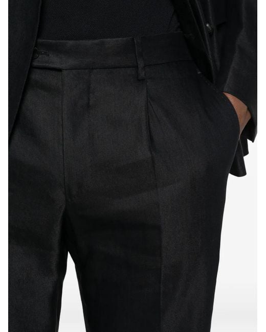 Tagliatore Black Double-Breasted Suit for men