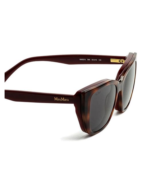 Max Mara Gray Cat-Eye Frame Glasses