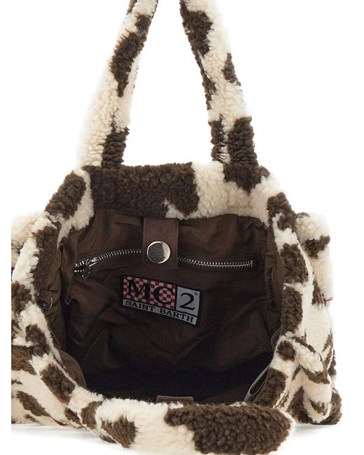 Mc2 Saint Barth Natural Logo-Embroidered Tote Bag