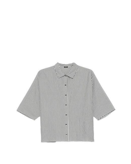 Apuntob Gray Striped Shirt