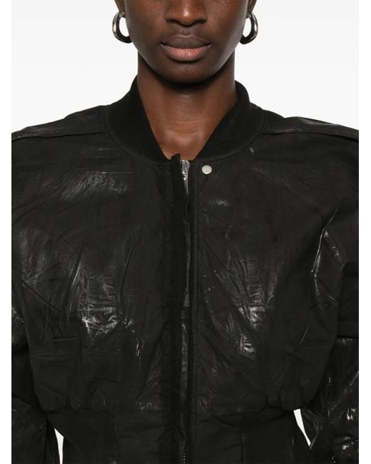 Rick Owens Black Flight Bomber Jacket