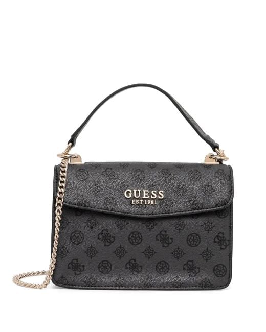 Guess Black Monogram Shoulder Bag