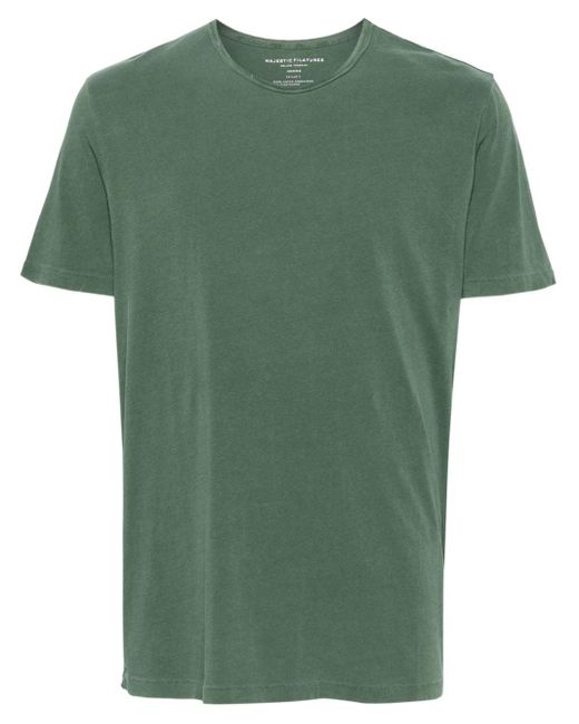 Majestic Filatures T-Shirt aus Bio-Baumwolle in Green für Herren