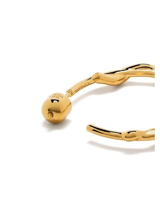 Maria Black Metallic Nuri 25 Hoop Earring