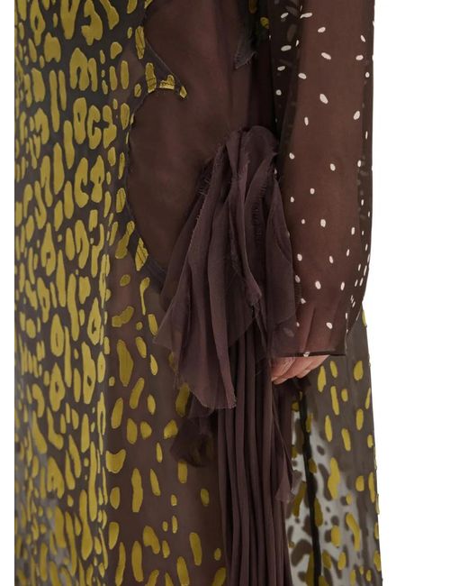 Ferragamo Green Skirt With Flower Detail