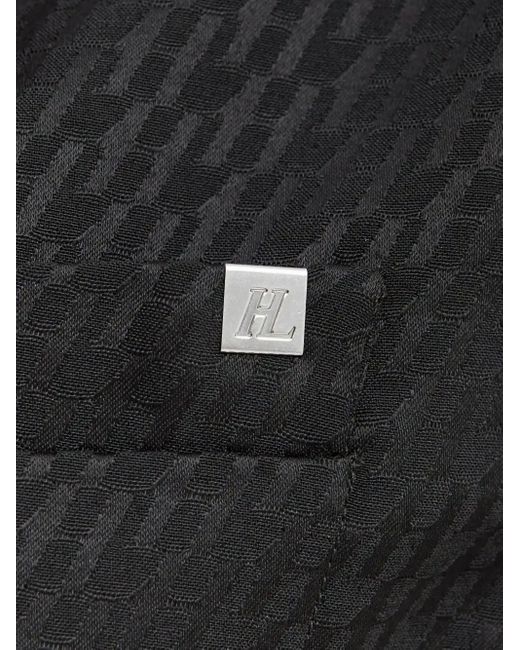 Helmut Lang Black Satin-Jacquard Vest Top