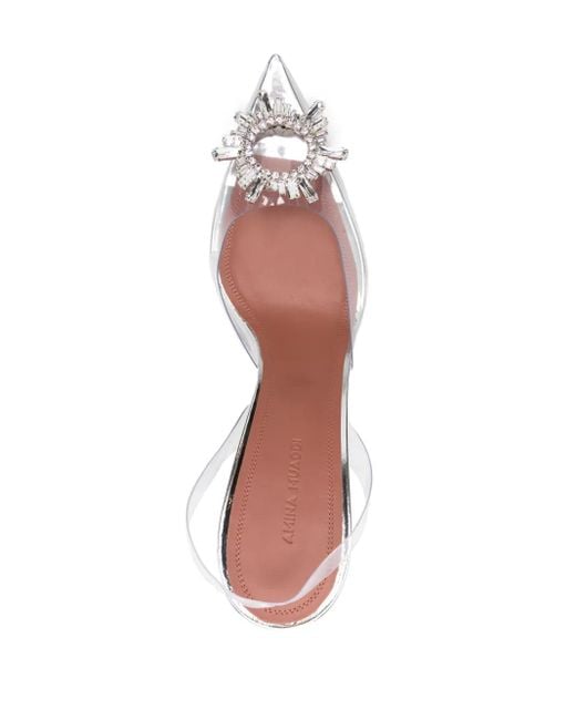 AMINA MUADDI White Begum Embellished Pvc Pumps