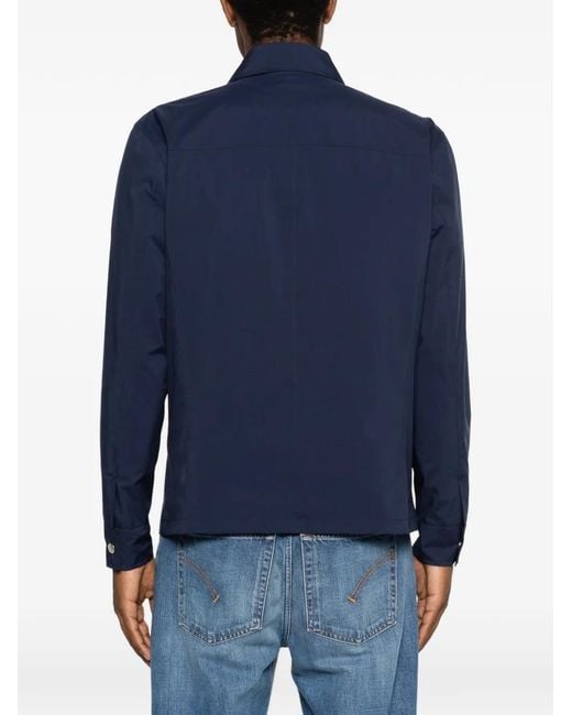 Barba Napoli Blue Row Jacket for men