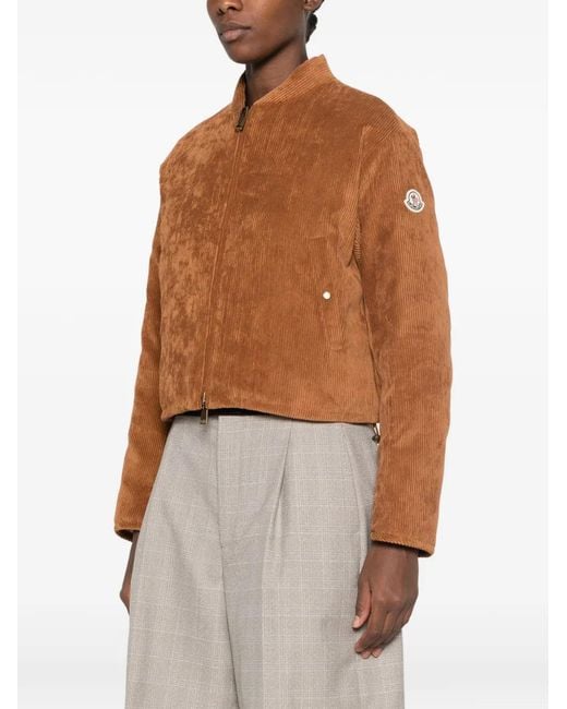 Moncler Brown Corduroy Reversible Jacket