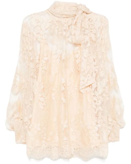 Zimmermann Natural Lace Blouse