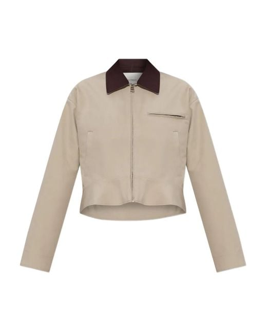 Giacca Crop Con Zip di J.W. Anderson in Natural