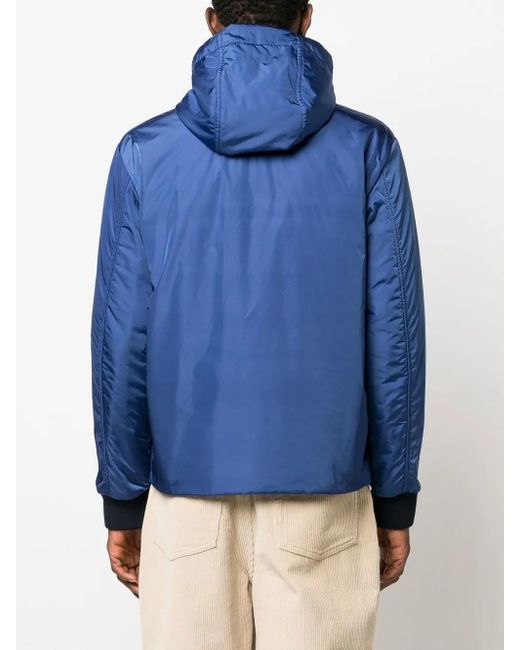 Fay Blue Padded Zipped Jacket for men