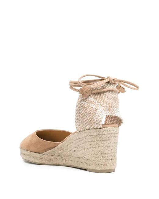 Castaner Natural Carina Tie Ankle Espadrilles