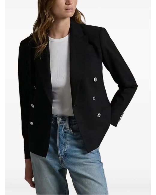 Polo Ralph Lauren Black Double-Breasted Blazer