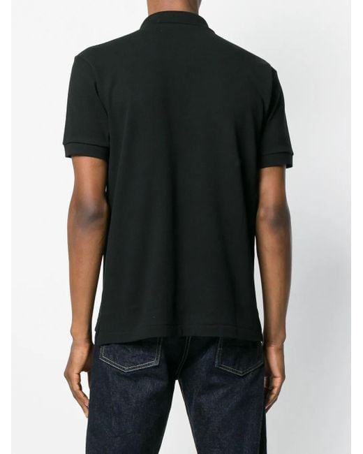 COMME DES GARÇONS PLAY Black Logo Patch Polo Shirt for men
