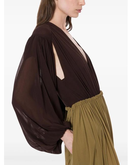 Philosophy Di Lorenzo Serafini ドレープスリーブ トップ Brown