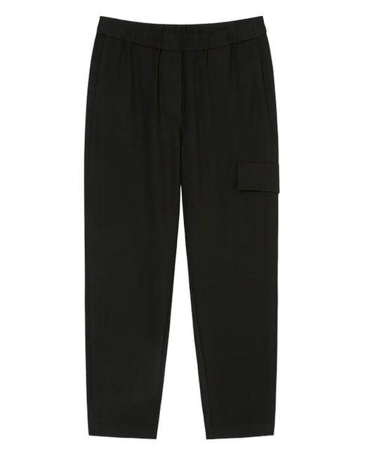 Marc O' Polo Black Elasticated-Waist Trousers