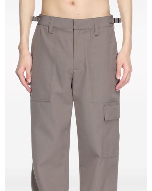 Pantalon droit à poches cargo Helmut Lang pour homme en coloris Gray