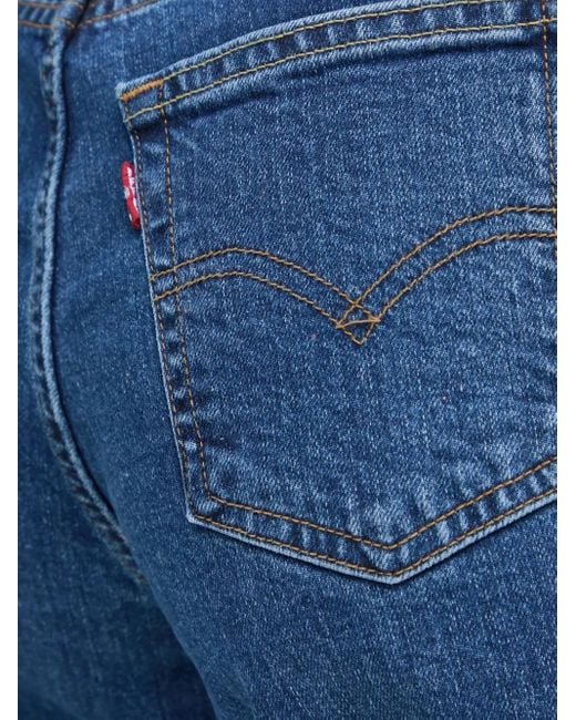 Levi's Blue 724 Logo-Patch Jeans