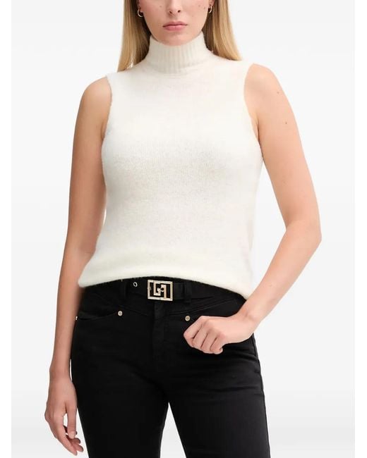 GAUDI Blue Knitted Roll-Neck Vest