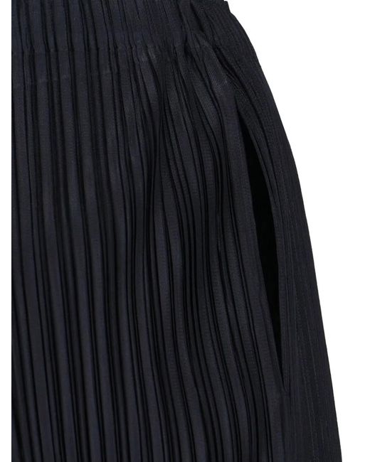 Pleats Please Issey Miyake Black Pleated Trousers