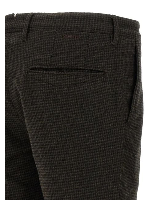 Vichy-patterned trousers Incotex de hombre de color Black