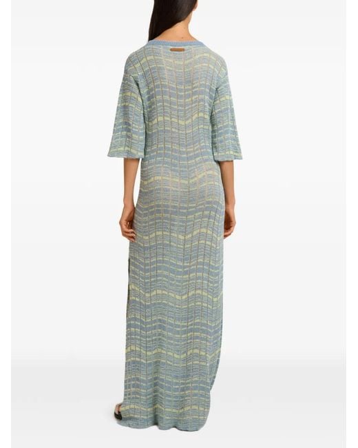 Marni Green Slit Maxi Dress
