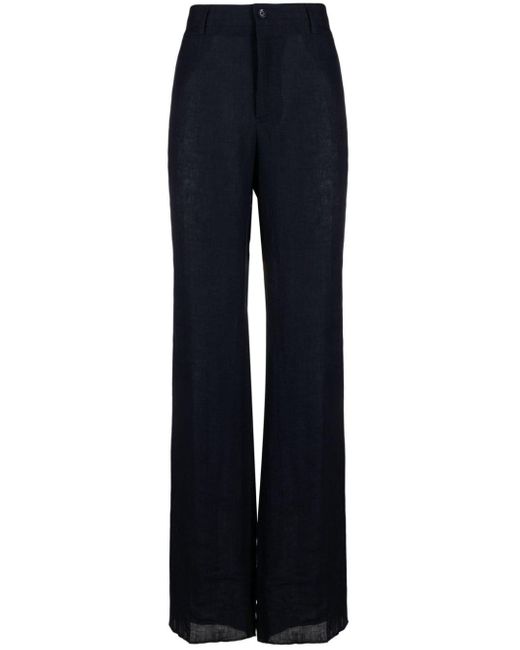 Pantalon en lin à coupe ample Dolce & Gabbana pour homme en coloris Blue