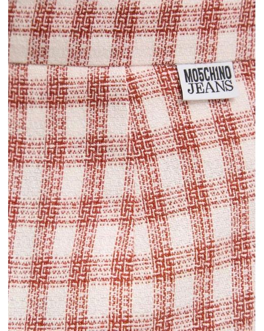 Moschino Pink Gingham Check Pants